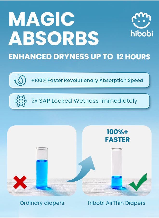 hibobi - Hibobi -Ultra Soft Absorbent Diapers - Size 4 - 9-14Kg - 56Pcs - Pack of 2 - Image 1