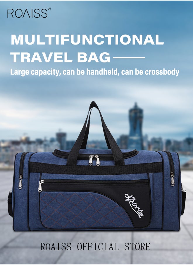 roaiss Large-Capacity Shoulder Bag Outdoor Sports Portable Clothing Storage Bag Can Be Folded for Short Trips  - Image 5