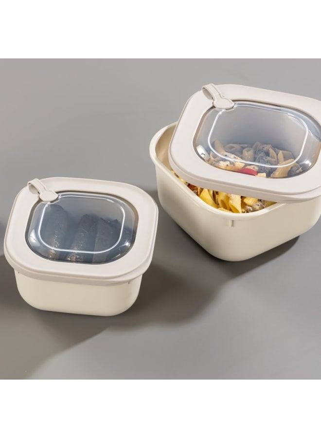 دنيا بلاستيك حاوية تخزين طعام من Dunyaplastik - خالية من مادة BPA، آمنة للاستخدام في الميكروويف، متعددة الألوان بسعة 600 مل - Image 4