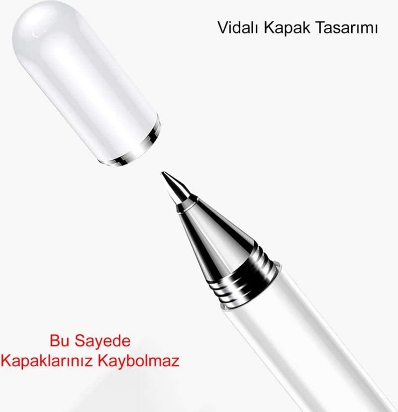 Huawei Matepad T10 Compatible Touch Pen Passive Stylus 2in1 Tablet Pen Drawing  Writing Pen - Image 1