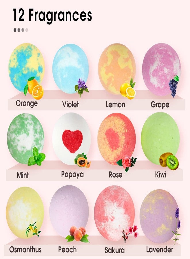 iHave Bath Bombs for Kids and Women, 12 Natural Handmade Bath Bomb Gift Set, Fun Bubble Bath Perfect Kids Christmas Gifts - Image 3