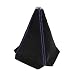 BESULEN Car Shift Boot Cover Suede Leather Shift Knob Boot Dust Cover ManualAuto Shifter Boot Sleeve Replacement Handbrake Gaiter Boot Dust Cover Car Interior Accessories BlackBlue - Image 2