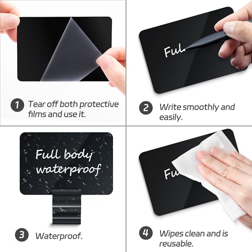 Mlici 14 Pack Sign Labels Clip Holder, Plastic Food Tray Label Holder, Reusable Labels Clip on Sign Holders for Cup Bowl Pan Buffet Deli Trays Board Bake Signs - Image 3