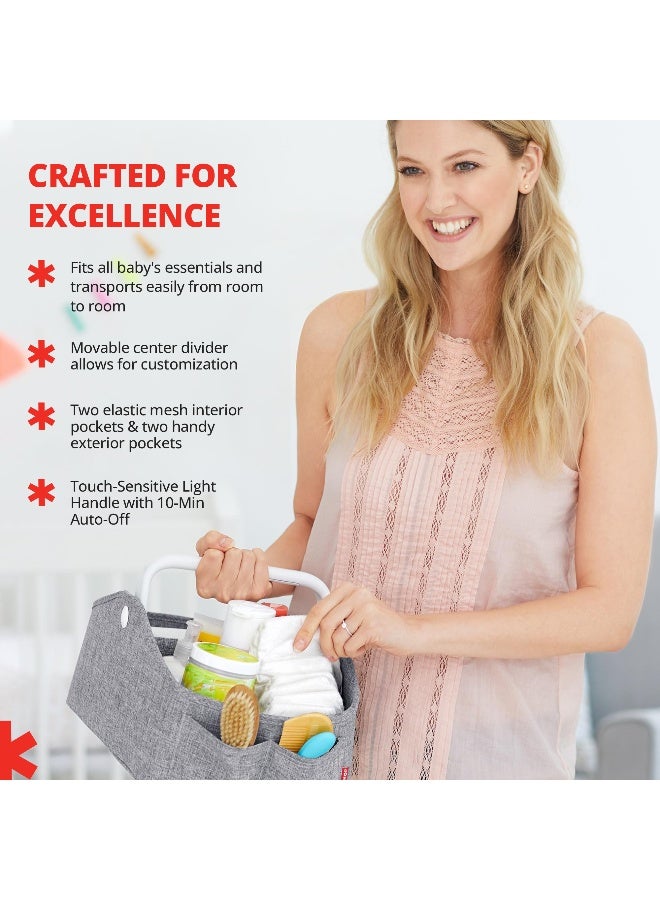 Skip Hop Light Up Diaper Caddy, Grey, 1 Count - 304300 - Image 4