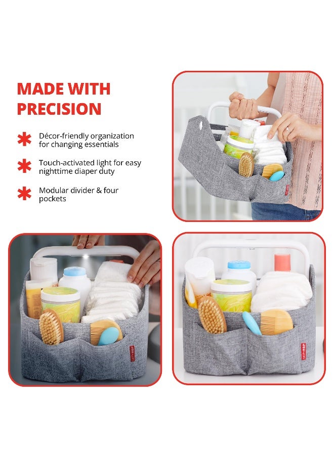 Skip Hop Light Up Diaper Caddy, Grey, 1 Count - 304300 - Image 5