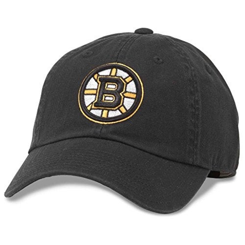 AMERICAN NEEDLE Boston Bruins Unisex Blue Line Officially Licensed NHL National Hockey League Team Baseball Hat Adjustable Buckle Strap Dad Cap (40742A-BBR) - Image 1