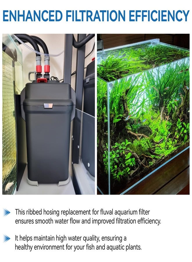 خرطوم بديل مضلع A20015 لفلتر Fluval 304/305/306/307/404/405/406/407، قطع غيار أنابيب فلتر أحواض السمك من Fluval، طول 9.8 قدم - Image 5