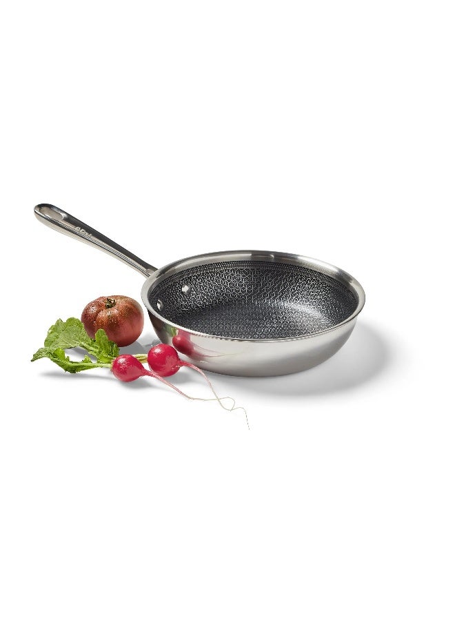 T-fal HybridMesh Stainless Steel, 8 inch Frypan, E5260264 - Image 1