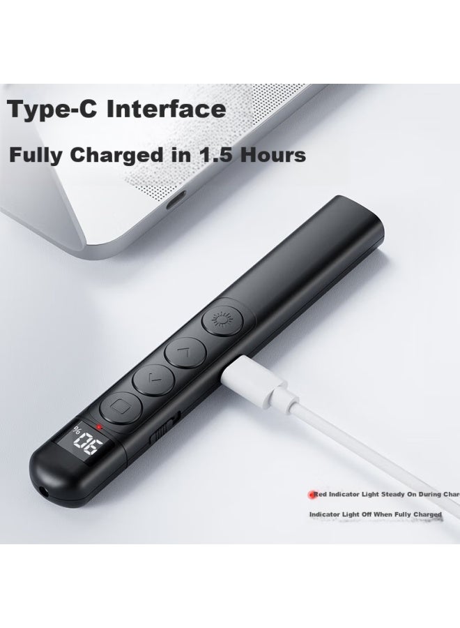 Supfire S7 Page-turning Pen, Ppt Rechargeable Laser Remote Control, Multi-functional Teaching Slide Projector Switcher, Infrared Remote Pen For Multimedia Presentations - Image 2
