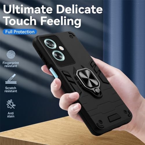 Jkobi Back Cover Case for Oppo A79 5G (Shockproof Polycarbonate Dual Layer Hybrid Armor | Robust Black) - Image 5