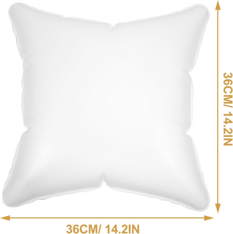 Inflatable Pillow Insert Square 36cm X 36cm Frosted for Camping and Car Use, Lightweight Portable Sofa and Travel Pillow for Outdoor Recreation - Image 2