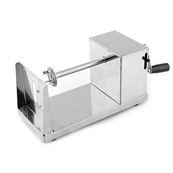 SUNCLOCK ClickEnterpriseManual Stainless Steel Twisted Potato Slicer Spiral Vegetable Cutter French Fry  - Image 3