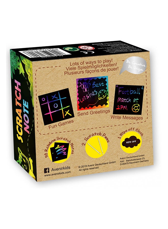 Avenir Scratch Note 50 scratch cards | fantastic way for kids and adults alike to express their creativity! - Image 2