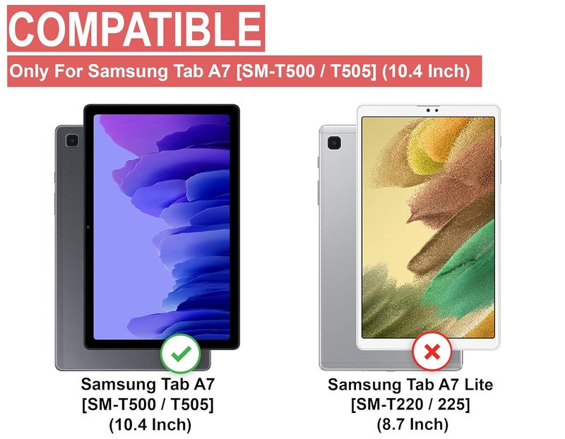 Cedo Samsung Tab A7 (10.4 inch) Flip Cover | Leather Finish | 360 Degree Rotate Back Cover | Shockproof Back Cover Case for Samsung Galaxy Tab A7 (10.4 inch) (2020) SM-T500 / T505 (Black) - Image 2