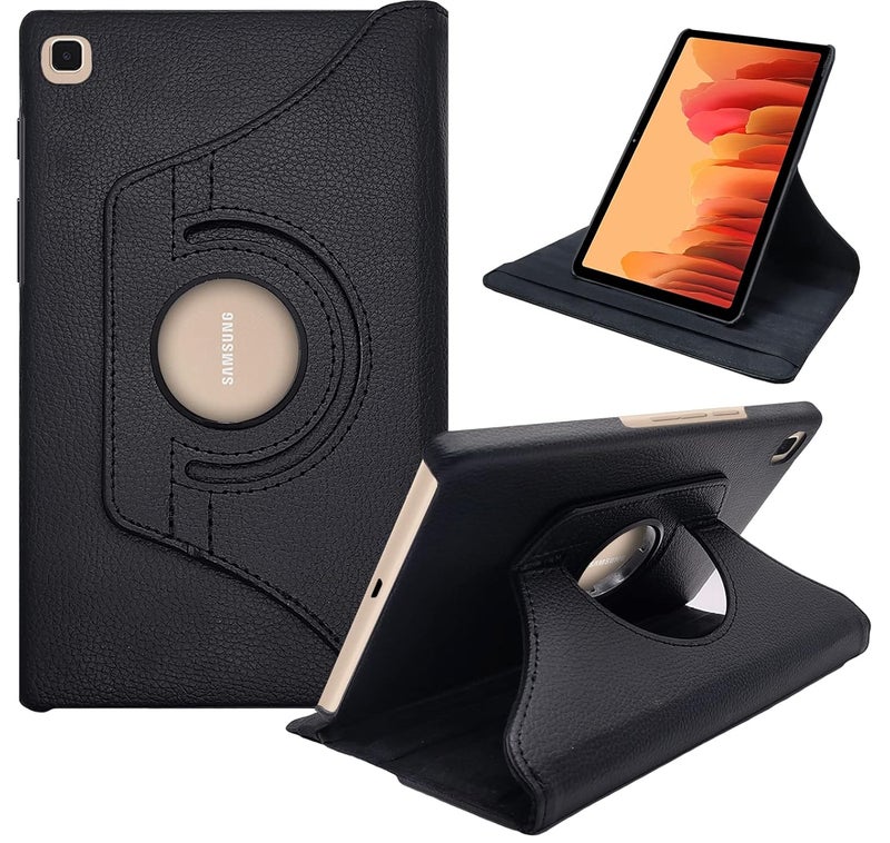 Cedo Samsung Tab A7 (10.4 inch) Flip Cover | Leather Finish | 360 Degree Rotate Back Cover | Shockproof Back Cover Case for Samsung Galaxy Tab A7 (10.4 inch) (2020) SM-T500 / T505 (Black) - Image 1