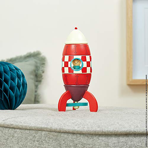 Janod Small Wood Magnetic Rocket Kit – 2 in 1 Game - Ages 2-6 - J05207 - Image 5