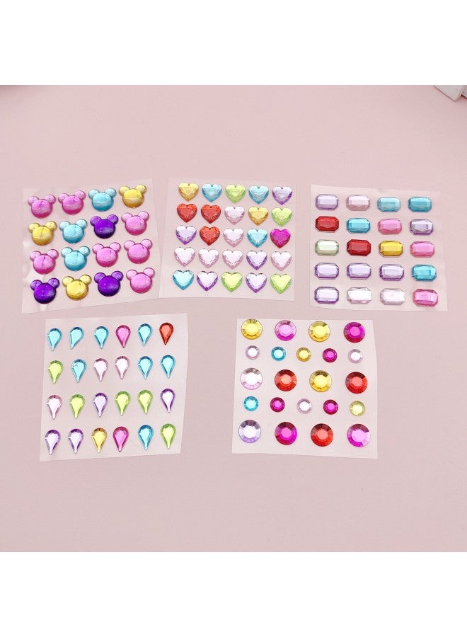 Explosions DIY Acrylic Diamond Sticker Photo Frame Decorative Sticker Accessories Material Closed Bag Water Drops Love Piece-Specifications Support Image Upload:Colored Round Diamond Size 7.5*13cm - Image 3