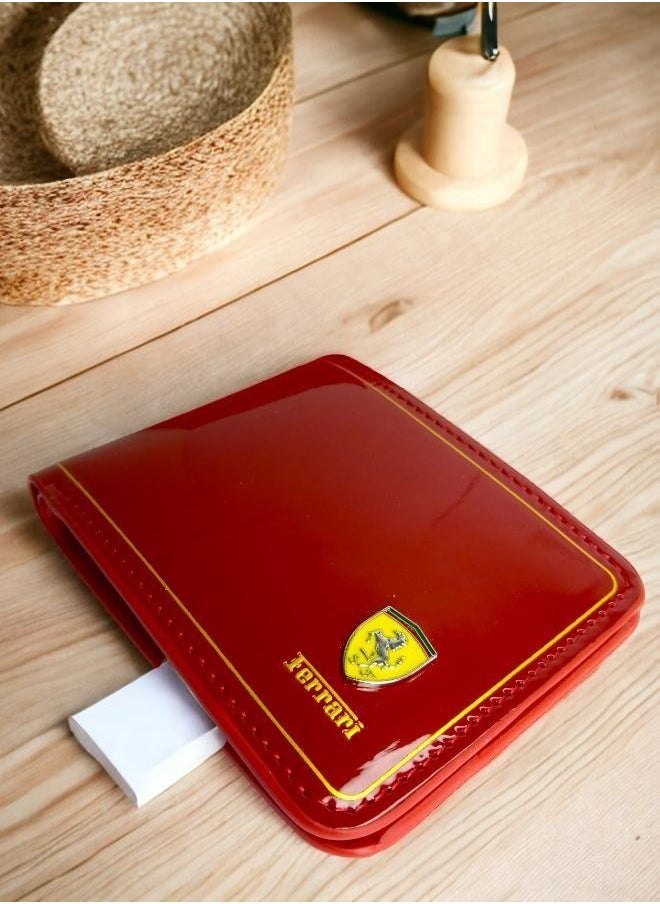 فيراري - محفظة Ferrari ثنائية الطية للرجال - احتضن روح السرعة - Image 1