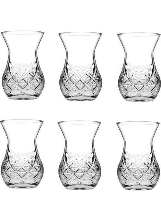 Paşabahçe Timeless Cut Crystal Tea Cup - 6 Pcs. Tea Cup 42881