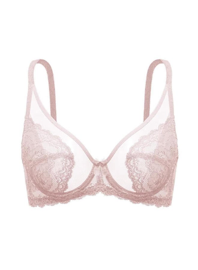 Hsia "enchanting Love" Full Coverage Lace Bra For Women, Skin Purple - Plus Size 80e - Image 4