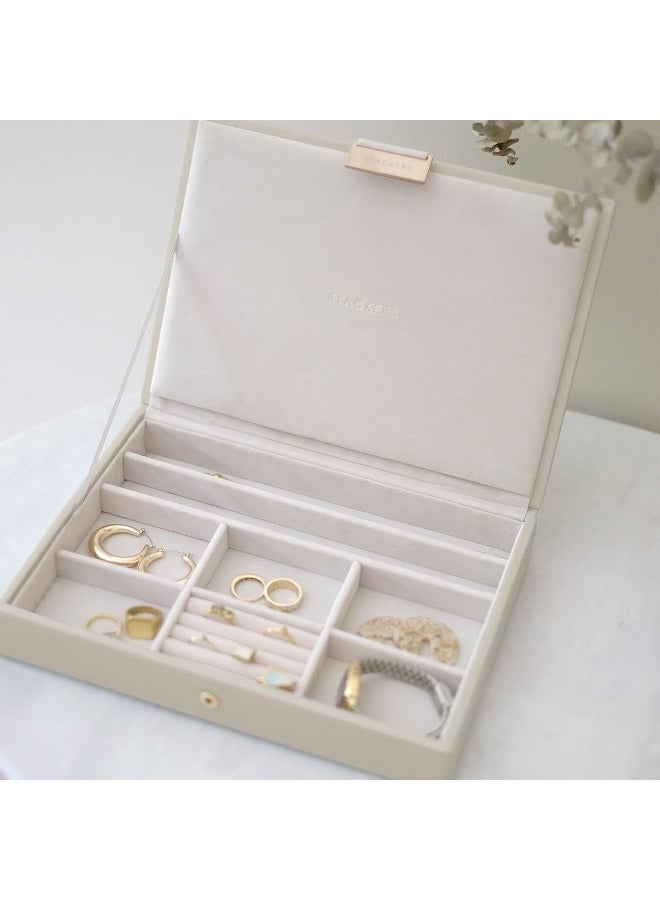 Stackers Classic Jewellery Box with Lid Oatmeal - Image 2