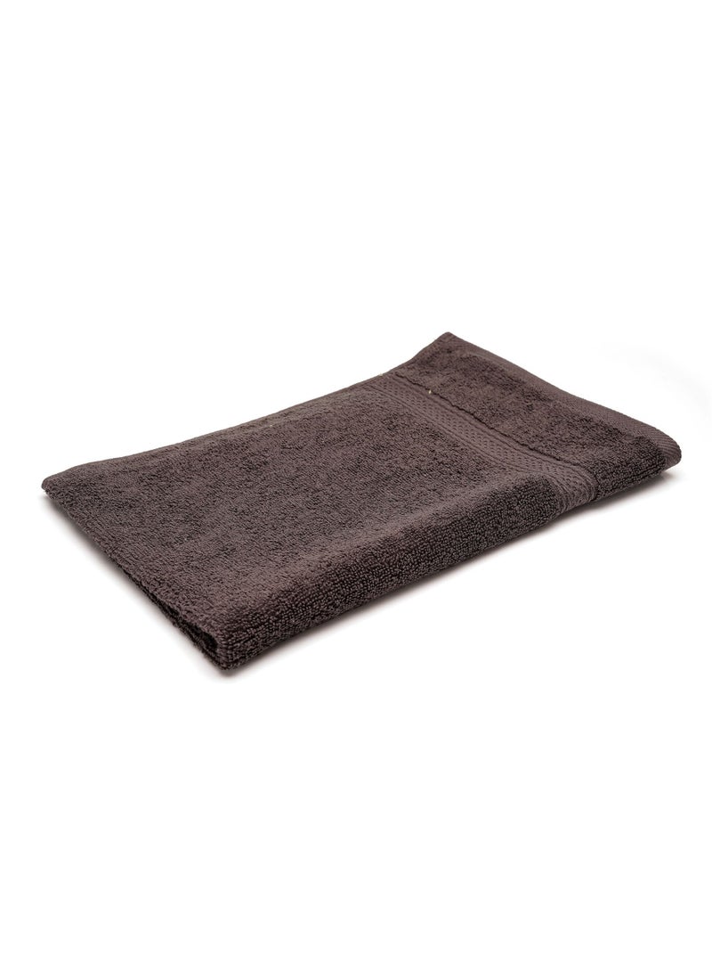 Home-Tex Design Perfect For Home Hometex Design 500 GSM 100% Cotton Grey Hand Towel - Pack of 12 Pieces 40x70 cm - Image 1