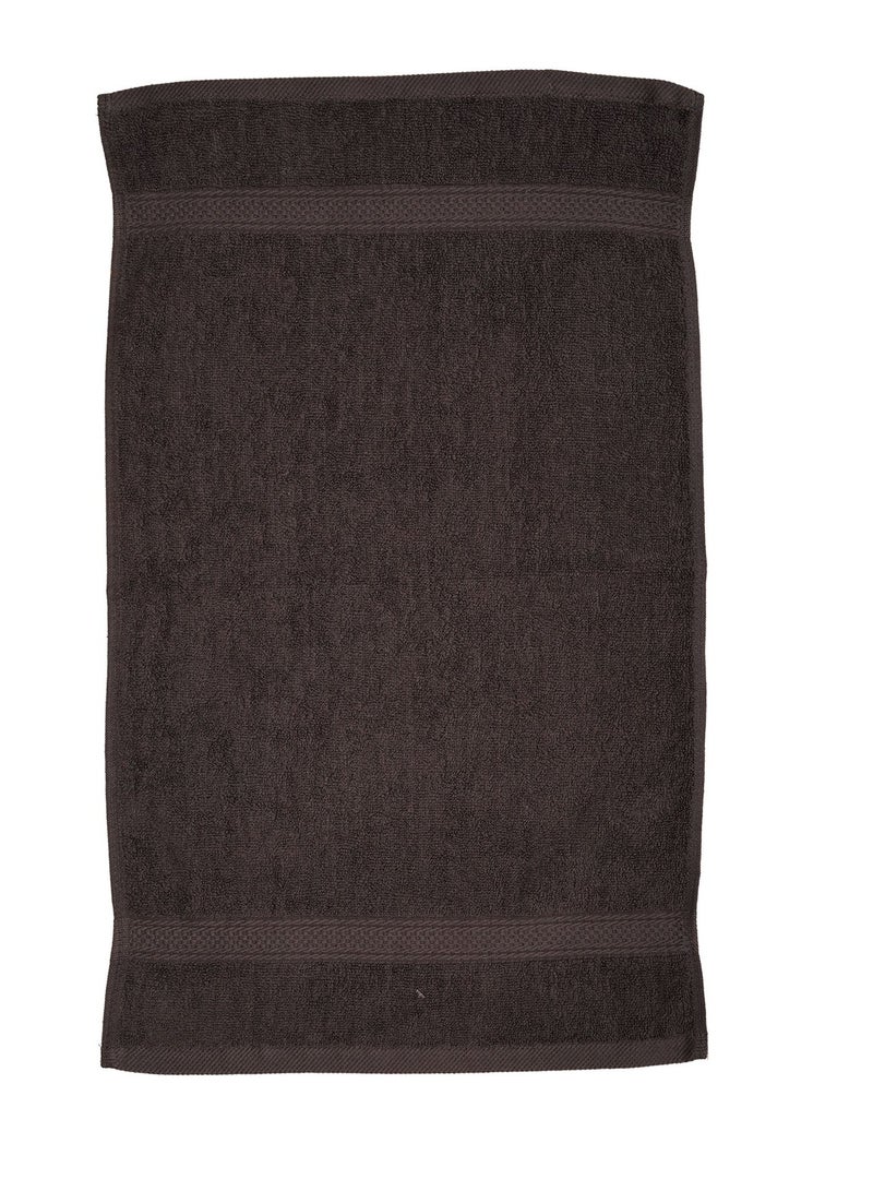 Home-Tex Design Perfect For Home Hometex Design 500 GSM 100% Cotton Grey Hand Towel - Pack of 12 Pieces 40x70 cm - Image 5