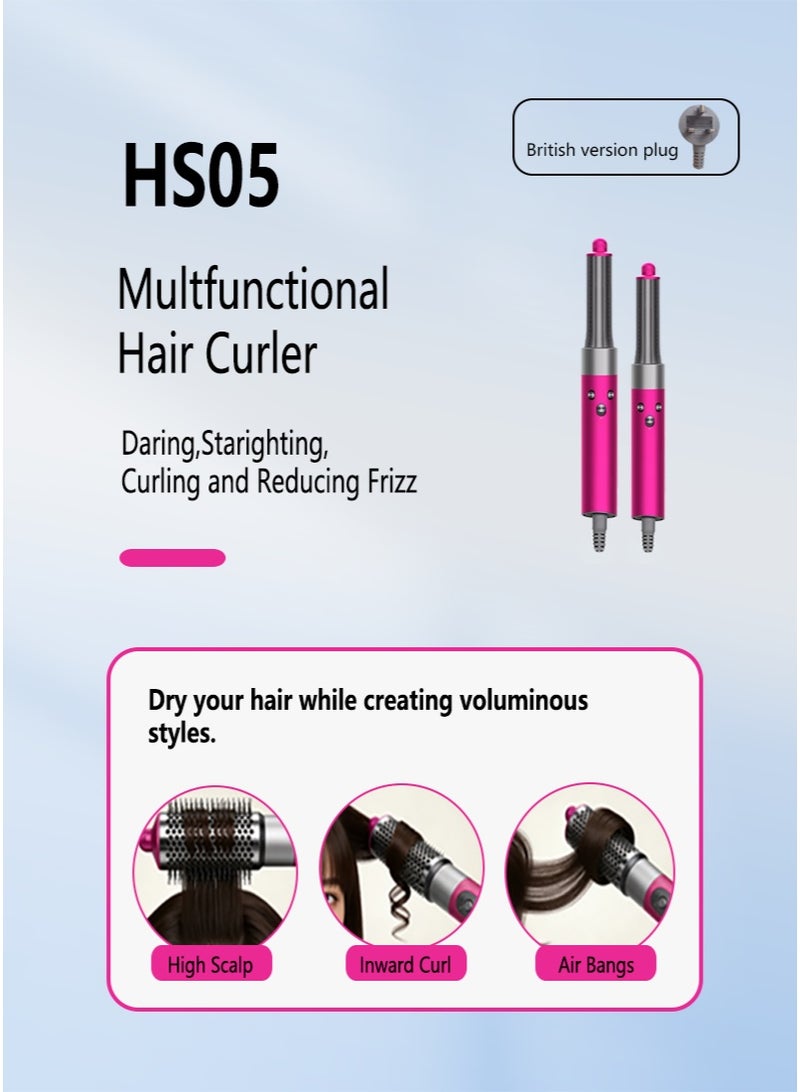 سبعة في واحد ملحقات الشعر متعددة الوظائف: مكعب الهواء الساخن ومستقيم ، متوفر في أحجامين وثلاثة إعدادات درجة حرارة - Image 2