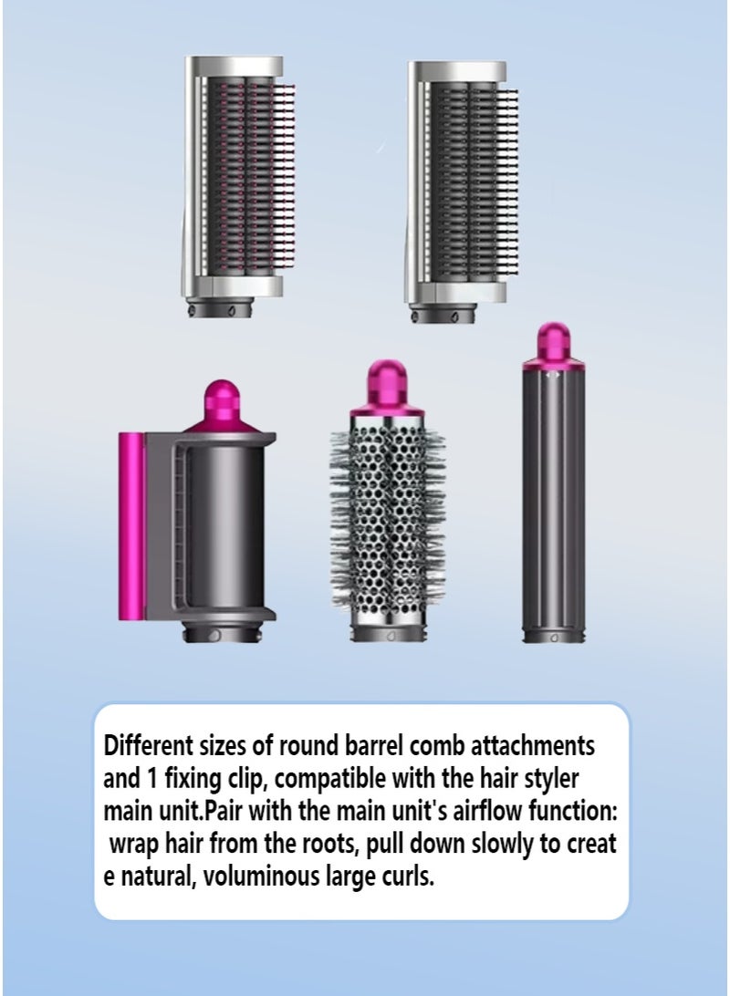 سبعة في واحد ملحقات الشعر متعددة الوظائف: مكعب الهواء الساخن ومستقيم ، متوفر في أحجامين وثلاثة إعدادات درجة حرارة - Image 4
