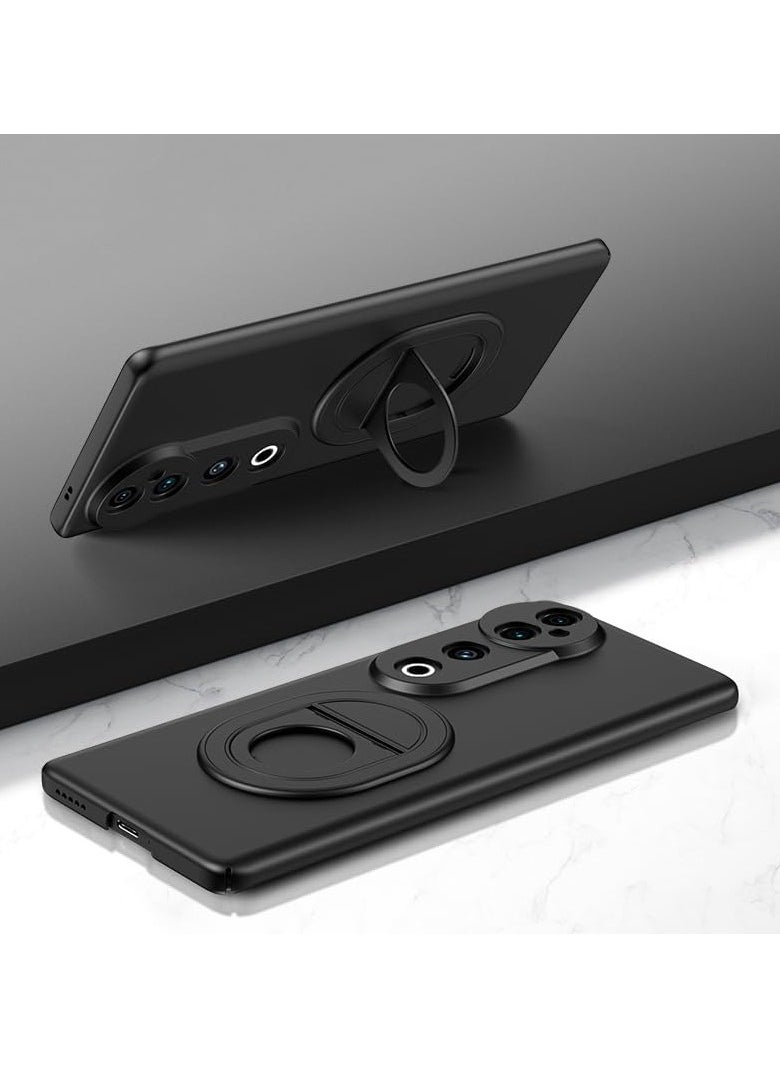 General The magnetic case is compatible with the Vivo V40 Pro 5G case, the metal ring folding bracket bracket case matte matte shockproof protection hard case is suitable for the Vivo V40 Pro  - Image 1