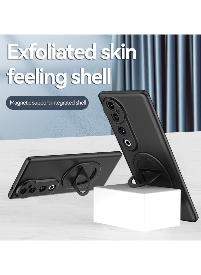 General The magnetic case is compatible with the Vivo V40 Pro 5G case, the metal ring folding bracket bracket case matte matte shockproof protection hard case is suitable for the Vivo V40 Pro  - Image 2