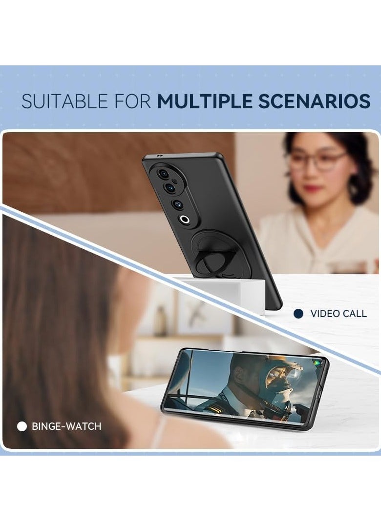 General The magnetic case is compatible with the Vivo V40 Pro 5G case, the metal ring folding bracket bracket case matte matte shockproof protection hard case is suitable for the Vivo V40 Pro  - Image 3