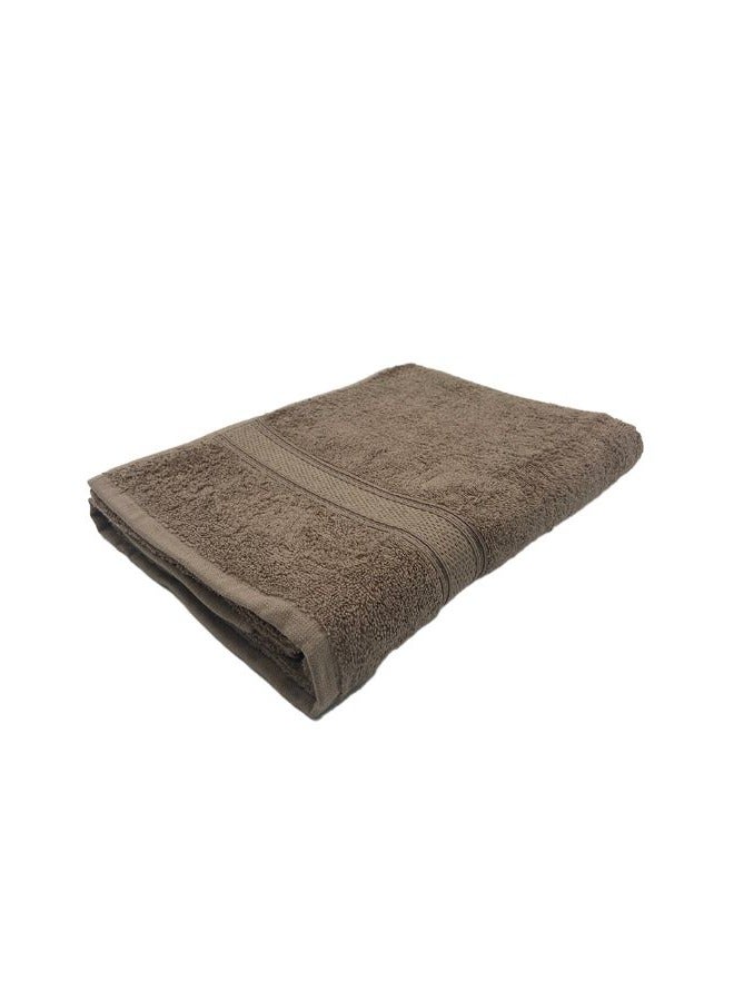 BYFT Daffodil (Dark Beige) Premium Bath Towel (70x140 Cm-Set of 1) 100% Cotton, Highly Absorbent and Quick dry, Hotel and Spa Quality Bath linen with Stripe Diamond Dobby-500 Gsm  - Image 3