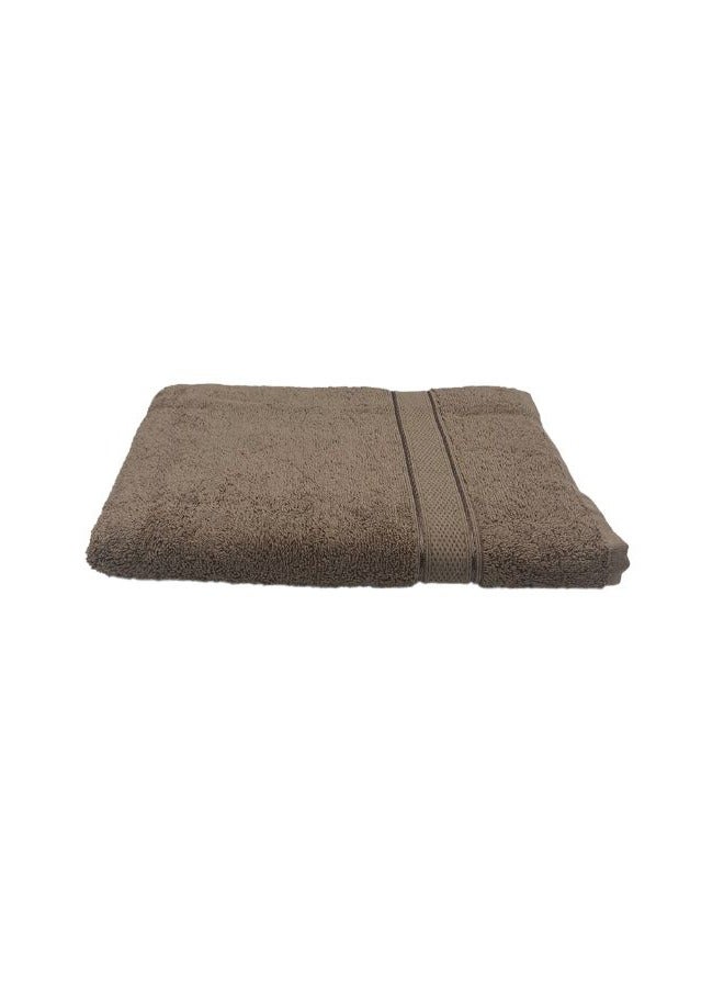 BYFT Daffodil (Dark Beige) Premium Bath Towel (70x140 Cm-Set of 1) 100% Cotton, Highly Absorbent and Quick dry, Hotel and Spa Quality Bath linen with Stripe Diamond Dobby-500 Gsm  - Image 2