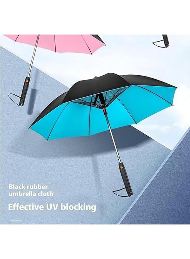 3 In 1 Umbrella with Fan,Umbrella with Fan and Mist Spray,Misting Shade Fan Umbrella,USB Rechargeable Sun Umbrella,UV Protection Compact Umbrella - Image 5