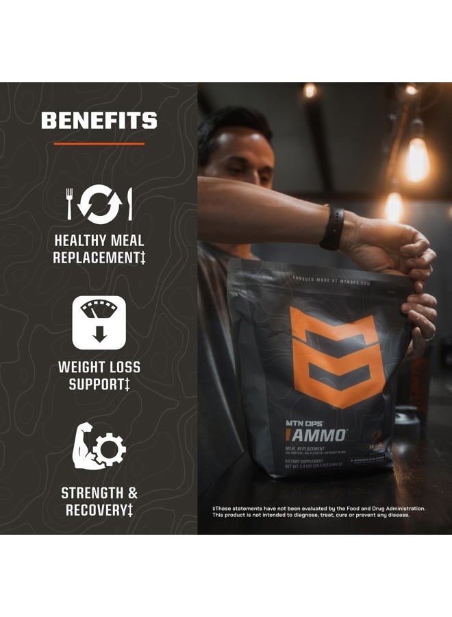 MTN OPS Ammo Protein Powder Meal Replacement Shake for Lean Muscle Building, Chocolate Flavor, 28 Servings - Image 4