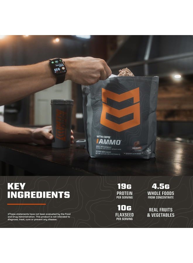 MTN OPS Ammo Protein Powder Meal Replacement Shake for Lean Muscle Building, Chocolate Flavor, 28 Servings - Image 5