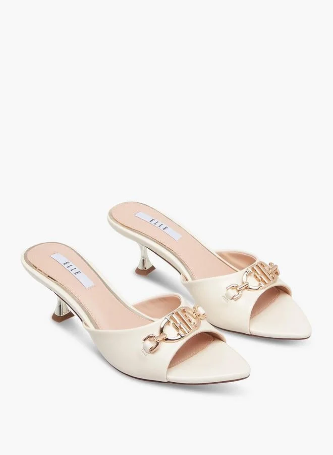 ELLE Women Flared Heel Sandals