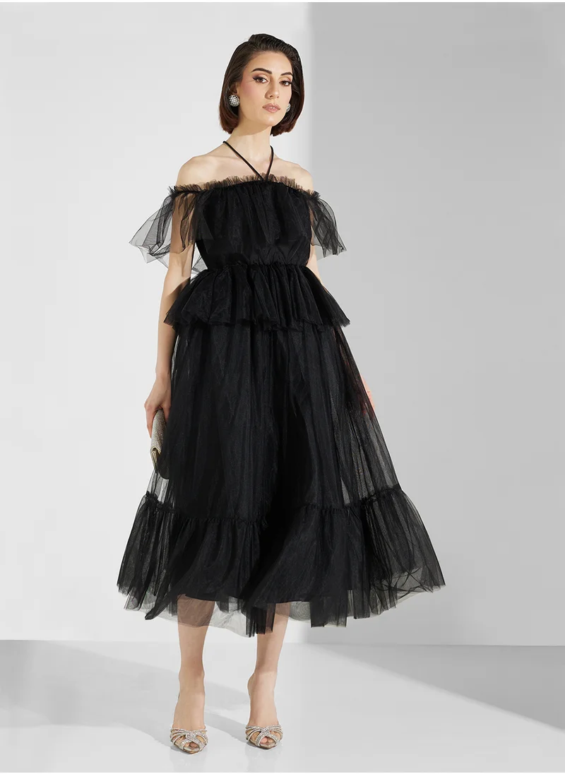 ترو ديكادينس Ruffled Maxi Dress