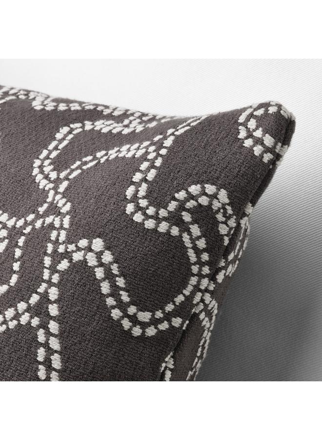 Zaboon Cushion cover, anthracite/off-white, 50x50 cm - Image 5