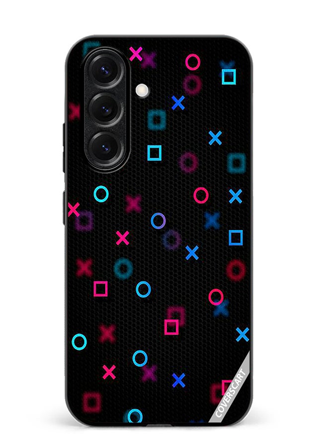 VR CREATIVE Protective Case Cover For Samsung Galaxy S25 Plus Playstation Abstract Design Multicolour