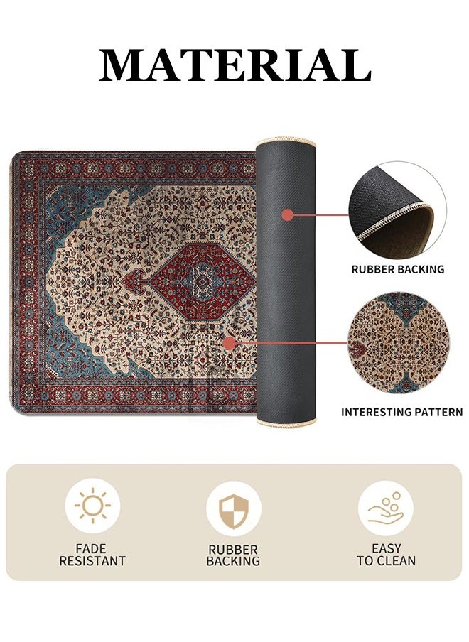 Generic 2 PCS Kitchen Floor Mats Rugs Set, Cushion Floor Carpet, Waterproof, Oil Resistant and Anti-Fatigue PU Standing Mat for Kitchen, Floor, Office, Sink, Laundry 45*75CM+45*120CM  - Image 4