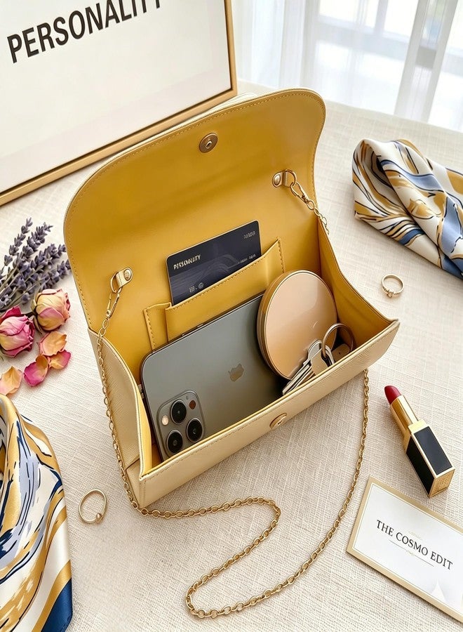 MYHOZEE Clutch Purses for Women Formal Gold Clutch Vegan Leather Evening Bag Elegant Wedding Clutch Detachable Chain Handbag Trendy Gold Handle Purses - Image 3