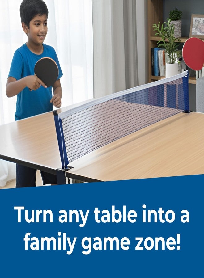 GLORY MEDAL HANGERS Adjustable Table Tennis Net with Holder - Portable Ping Pong Table Tennis Post for Indoor & Outdoor Tables, Fits Any Standard Table, Durable Mesh Net for Home, Office & Recreational Play - Image 4