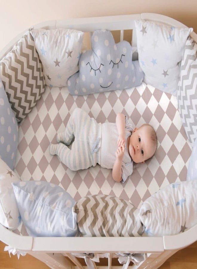 FIGEPO Fitted Baby Neutral Bassinet Sheets Bear and Buffalo Check Plaid Breathable Unisex Baby Sheet Set for Boys or Girls - Image 5