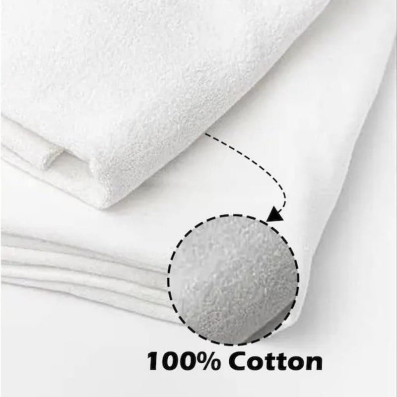Ihram for Hajj and Umrah 2-Piece 100 Pure Cotton Towels with Belt, Lightweight Soft, Size 110x210 cm, 1.2 kg, - Image 2