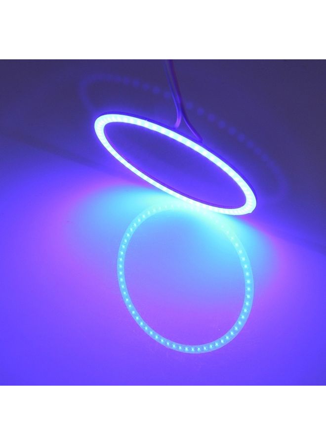 Loquat Angel Eyes Circles Car LED Lights Blue 21 x 19 x 3cm - Image 5