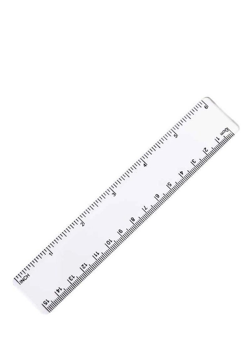 Libra Plastic Ruler Clear (Pack of 3) - Image 2