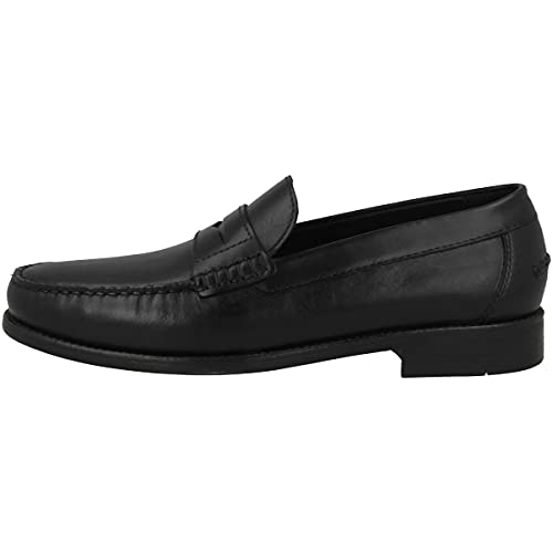 Geox Men's New Damon 1 Slip-on Loafer, Black, 45 EU/12 M US - Image 1