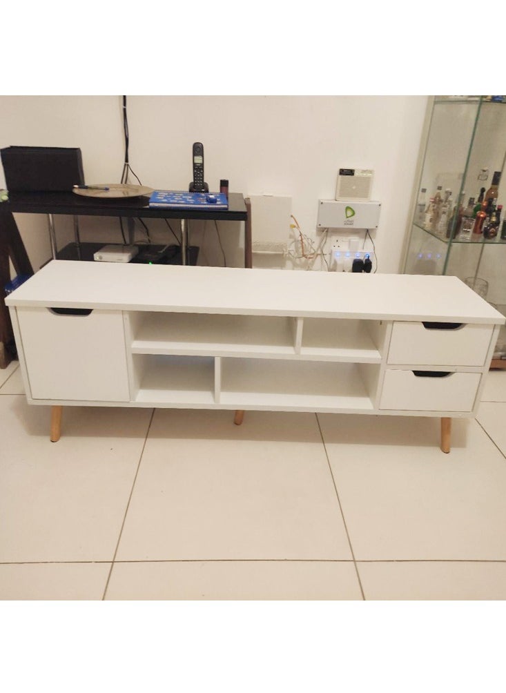 fashionhome Upgraded Modern Simple Storage Shelves and TV Cabinet Combination Set Table For Home Living Room Furniture 140 x 30 x 38 cm  - Image 2